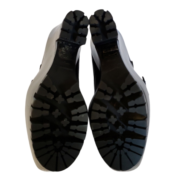 BURBERRY double buckle leather monk platform wedge - Picture 7 of 11